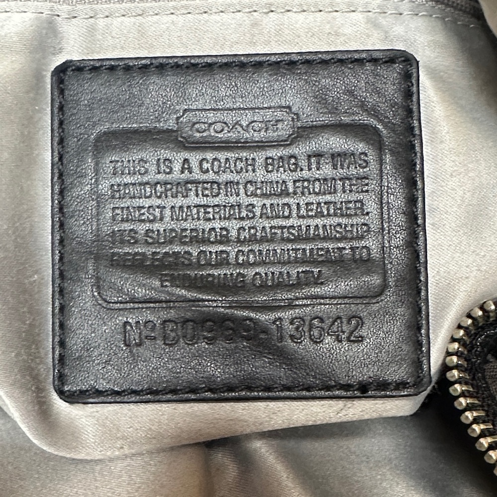 Coach 13642 ALI Signature Satin & Leather Hobo Shoulder Bag & Matching Wallet - Picture 9 of 16
